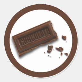 チョコレートフレーバー円のシールのラベル ラウンドシール