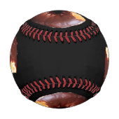 チョコレートフロステッドイエローケーキドーナツ 野球ボール (裏面)