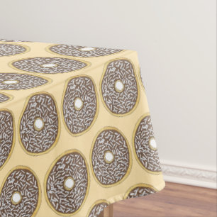 チョコレートフロストココナッツグレーズケーキドーナツ テーブルクロス