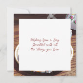 チョコレートフロストドーナツとコーヒー (裏面)