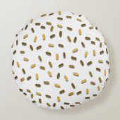 チョコレートフロストドーナツと振りかける ラウンドクッション (裏面)