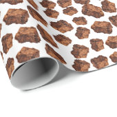 チョコレートブラウニーパターン ラッピングペーパー (ロールコーナー)