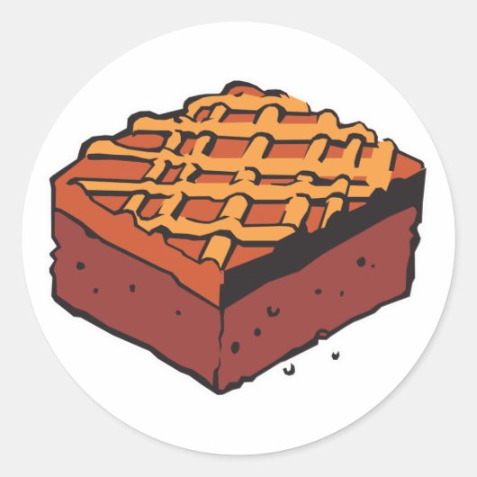 チョコレートブラウニー ラウンドシール (正面)