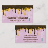 チョコレートブラウンとゴールデンハニードリップ | ウィスク 名刺 (正面/裏面)