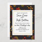 チョコレートブラウンの秋の果実2 招待状 (正面/裏面)