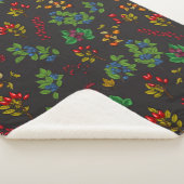 チョコレートブラウンの秋の果実 シェルパブランケット (3/4)