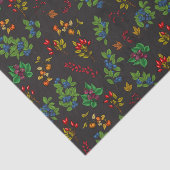 チョコレートブラウンの秋の果実 薄葉紙 (詳細)