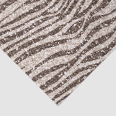 チョコレートブラウンクリーム赤面ゼブラグリッター 薄葉紙 (詳細)