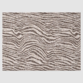 チョコレートブラウンクリーム赤面ゼブラグリッター 薄葉紙