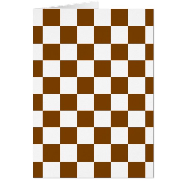 チョコレートブラウンチェック (正面)