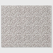 チョコレートブラウンヒョウグリッター ラッピングペーパー (フラット)