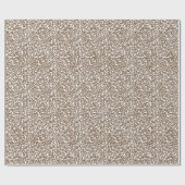 チョコレートブラウンヒョウ柄 ラッピングペーパー (フラット)