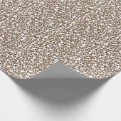 チョコレートブラウンヒョウ柄 ラッピングペーパー (角)