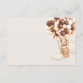 チョコレートブラウンベアーバルーン空白のエンクロージャカード エンクロージャーカード (正面)