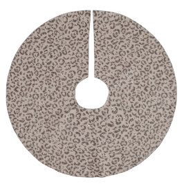 チョコレートブラウンモカクリームレオパードグリッター        ブラッシュドポリエステルツリースカート