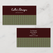 チョコレートブラウン付きグリーンプライド 名刺 (正面/裏面)