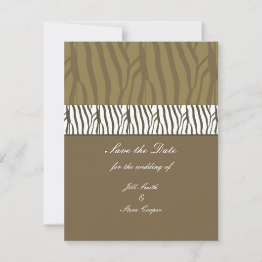 チョコレートブラウン日付の保存 セーブザデート (正面)