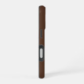 チョコレートブラウン無地 iPhone 16ケース (右側面)