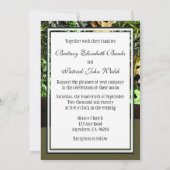 チョコレートブラウン狩り迷彩柄結婚式招待状 招待状 (裏面)