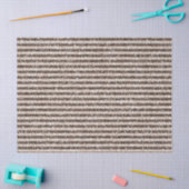 チョコレートブラウン赤面グリッタースパークルストライプズ 薄葉紙 (クラフト)