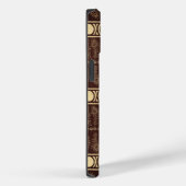 チョコレートブラウン金ゴールドボヘミアンモノグラム抽象芸術 Case-Mate iPhoneケース (裏面 / 右)