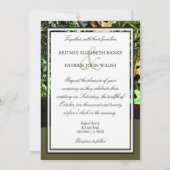 チョコレートブラウン ハンティングカモ ウェディング 招待状 (裏面)
