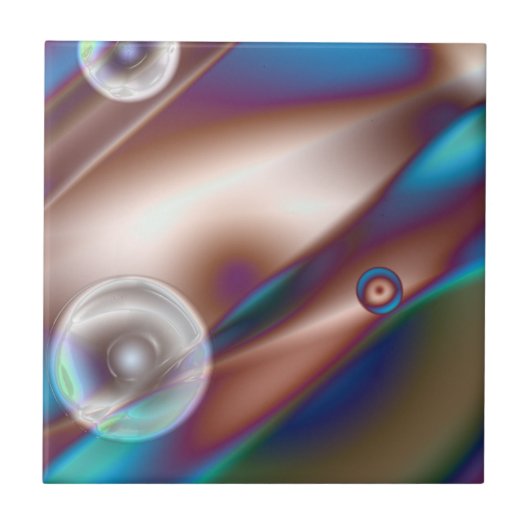 チョコレートブルー タイル (正面)