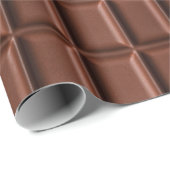 チョコレートブロックの上に滴る溶けたチョコレート ラッピングペーパー (ロールコーナー)
