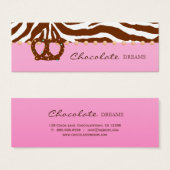 チョコレートプレッツェルベーカリーしおり価格ラベル (正面&裏面)