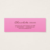 チョコレートプレッツェルベーカリーしおり価格ラベル (裏面)