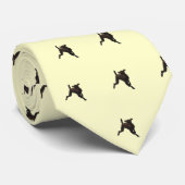 チョコレートプードルのタイ ネクタイ (ロール)