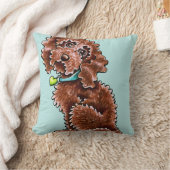 チョコレートプードルミックスサイドシット クッション (ブランケット)