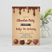 チョコレートヘブンパーティー招待状 招待状 (スタンド正面)