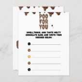 チョコレートベビーシャワーゲームを推測 (正面/裏面)