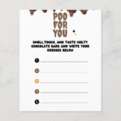 チョコレートベビーシャワーゲームを推測 (正面)