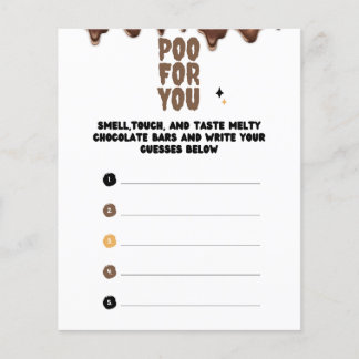 チョコレートベビーシャワーゲームを推測