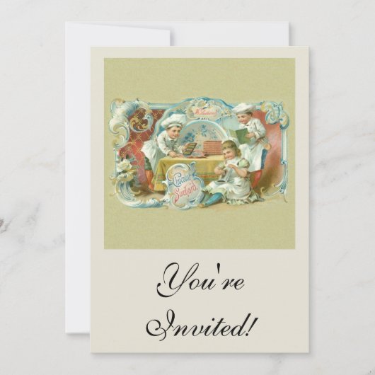 チョコレートベーカーズアンティーク 招待状 (正面)