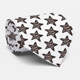 チョコレートペパーミントスタークリスマスホリデークッキー ネクタイ