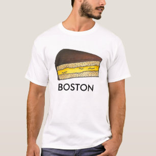 チョコレートボストンマサチューセッツMAクリームパイスライス Tシャツ