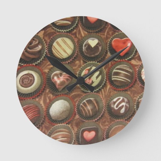 チョコレートボックス ラウンド壁時計 (正面)