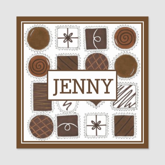 チョコレートボンキャンディースショコラティアーキャンディショップ 名札 (正面)