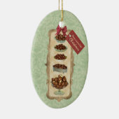 チョコレートボンボン菓子キャンデーのクリスマスのオーナメント セラミックオーナメント (右)