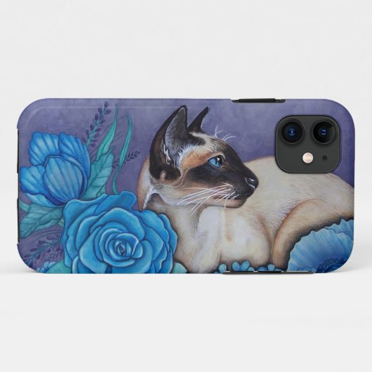 チョコレートポイントのシャム猫 Case-Mate iPhoneケース (裏面(横))