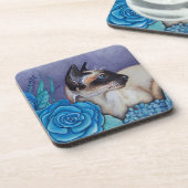 チョコレートポイントシャメネコ コースター (左側)