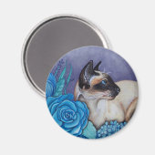 チョコレートポイントシャメネコ マグネット (正面/裏面)