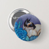 チョコレートポイントシャメネコ 缶バッジ (正面&裏面)