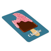 チョコレートポップシクル名前をカスタムする&カラーマグネット マグネット (右側)