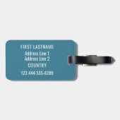 チョコレートポプシクルカスタム文字ラゲッジタグ ラゲッジタグ (裏面横)