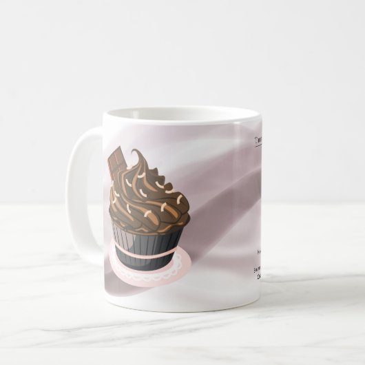 チョコレートマイクロウェーブマグのブラウニーのレシピ、マグ コーヒーマグカップ (正面左)