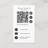 チョコレートマカロン自家製デッサーツパティシシェフ 名刺 (裏面)